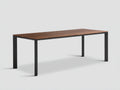 Esstisch aus Holz-Holz-Metall-200×90×75 cm-Walnussbraun/Schwarz-rechteckig für Esszimmer